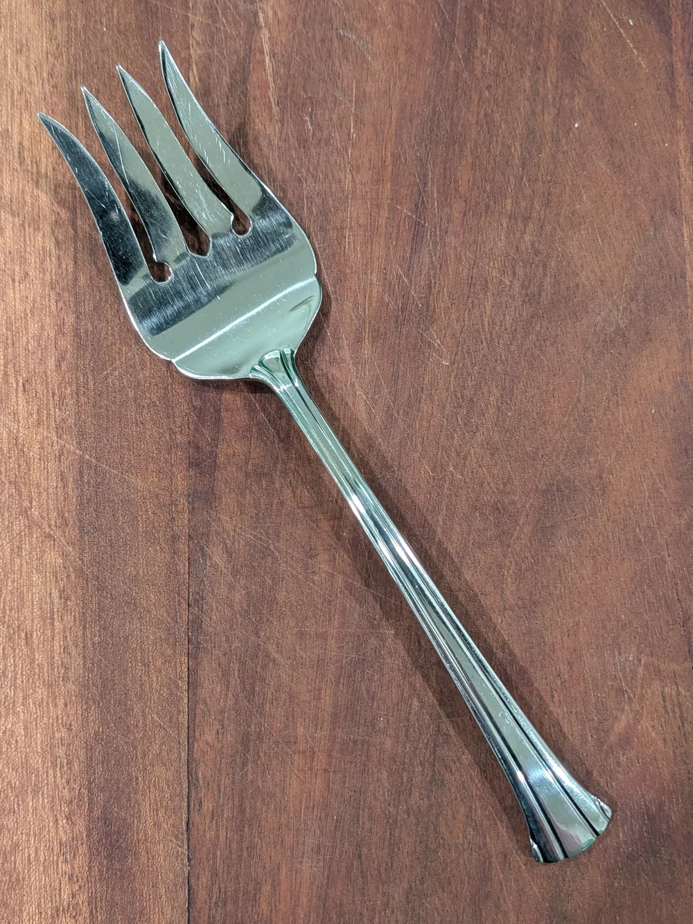 Retroneu 18/8 Korea Kimberly Pattern Cold Meat Serving Fork
